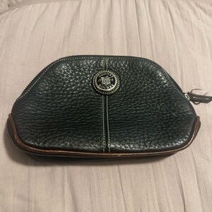 Dooney & Bourke Black Textured Leather Clutch